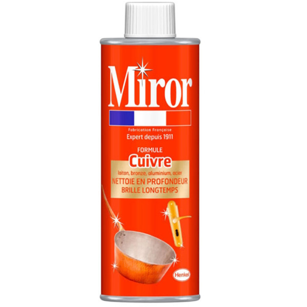 Miror cuivre. Nettoyant nouvelle formule 250 mL - Miror
