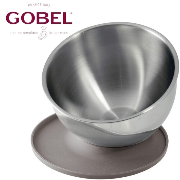 Gobel. Cul de poule inox avec couvercle-base Ø 24 cm - Tellier | Art. GL20P003 - Vue 1