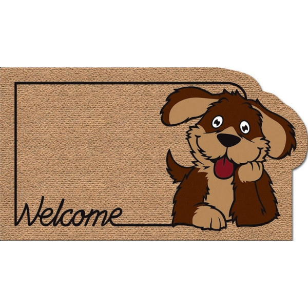 Kokarda. Tapis Faux Coco Chien Welcom 40 x 70 cm - EuroFlock Division | Art. 22311