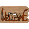 Kokarda. Tapis Faux Coco Chien relax Welcom 40 x 70 cm - EuroFlock Division | Art. 20733