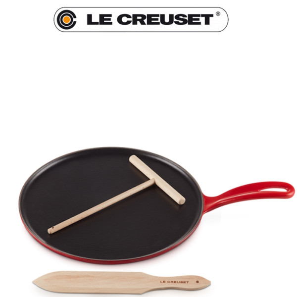 Crêpière en fonte 27 cm rouge cerise - Le Creuset | Art. 20136270600460 - Vue 1