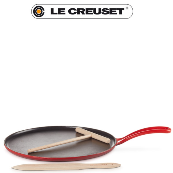 Crêpière en fonte 27 cm rouge cerise - Le Creuset | Art. 20136270600460 - Vue 2