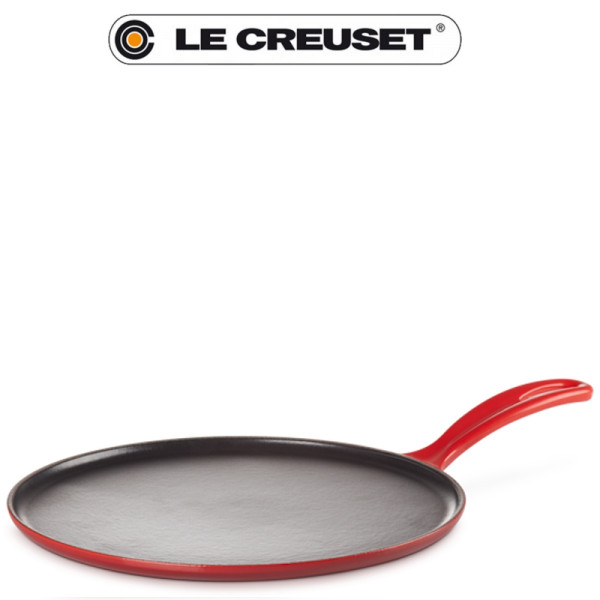 Crêpière en fonte 27 cm rouge cerise - Le Creuset | Art. 20136270600460 - Vue 4