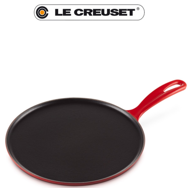 Crêpière en fonte 27 cm rouge cerise - Le Creuset | Art. 20136270600460 - Vue 6