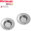 Lot de 2 filtres pour évier en acier inoxydable, ø 70 mm - Westmark | Art. 52082270 - Vue 1