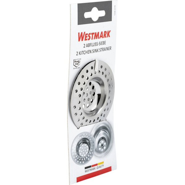Lot de 2 filtres pour évier en acier inoxydable, ø 70 mm - Westmark | Art. 52082270 - Vue 3