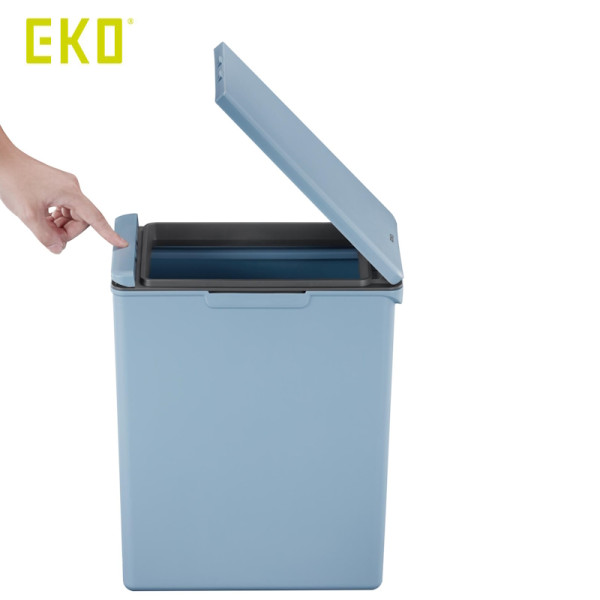 Morandi Touch. Poubelle de recyclage Bleu 20L - EKO | 31195725   - Vue 2