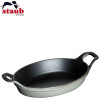 Plat en fonte ovale empilable de 15 à 37 cm gris - Staub Art. 40509-545-0 - Vue 1