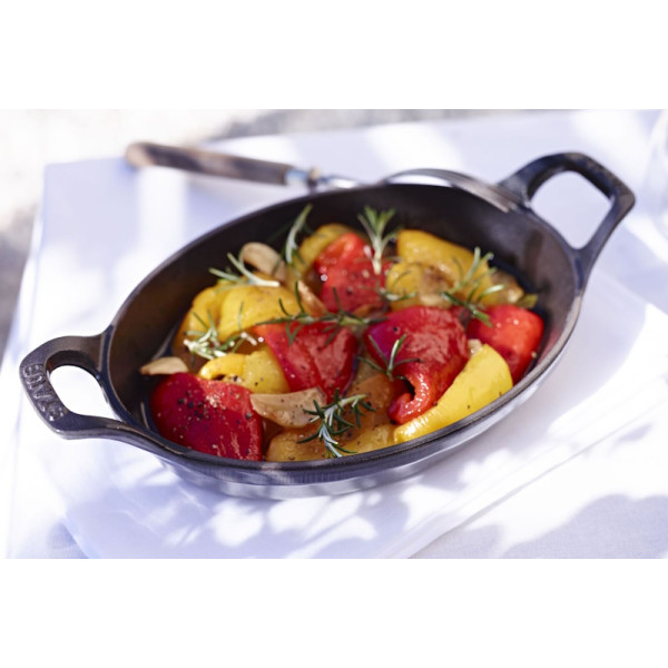 Plat en fonte ovale empilable de 15 à 37 cm gris - Staub Art. 40509-545-0 - Vue 3