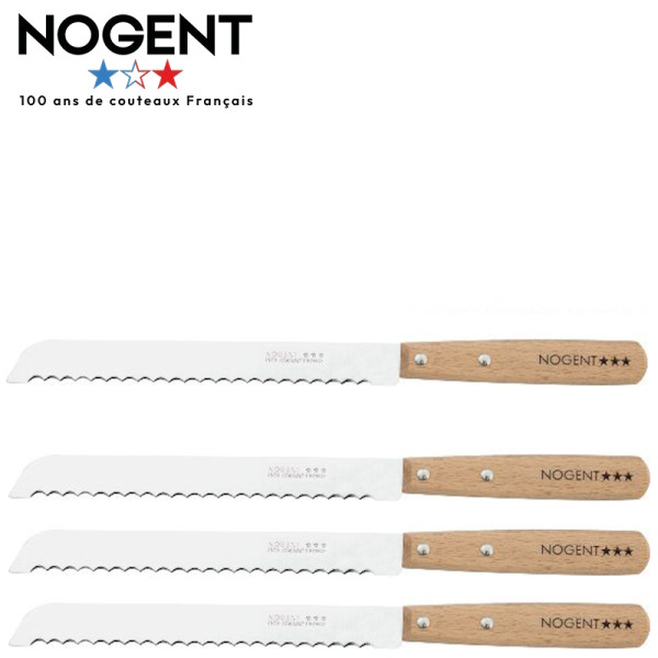 Classic Hêtre. Couteau à pain 19 cm cranté - Nogent trois étoiles | Art. 22480G2 - Vue 1