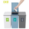 Morandi Touch. Poubelle de recyclage 40L Bleu - EKO | Art. 31204007 - Vue 5