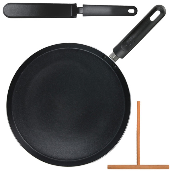 Crêpière 28 cm + Râteau et Spatule - CMP Group | Art. 3664944077527 - Vue 2