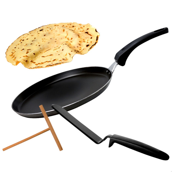 Crêpière 28 cm + Râteau et Spatule - CMP Group | Art. 3664944077527 - Vue 3