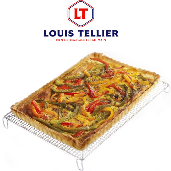Volette tissée rectangulaire - inox - 30,5 x 22 cm - Combrichon |Art. 3100551540608 - Vue 2