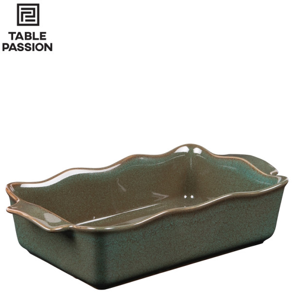 Table Passion. Pat à four rectangulaire Ely vert de 27 - 31 - 36 cm - Bastide | Art. 3106232560415