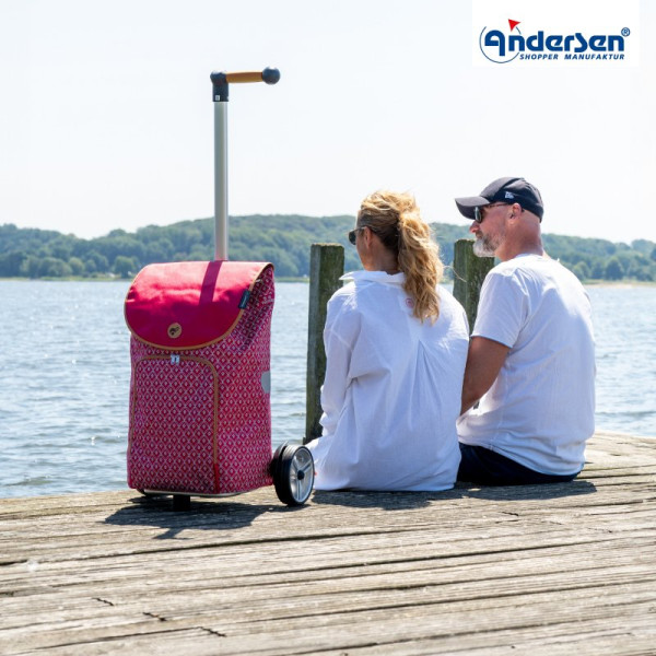 Unus Shopper Famke. Chariot 2 roues 47L rouge - Andersen Shopper | Art. 140-174-70  - Vue 4