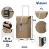 Mikkel. Sac à dos pour chariot 36L + Poche isotherme 16L Beige - Andersen Shopper | Art. 2-210-40 - Vue 2