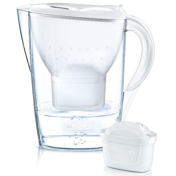 BRITA Carafe Marella blanche 2,4L + 1 cartouche Maxtra