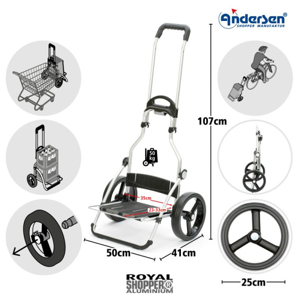 Royal Shopper Carl. Chariot de 2 roues 44L - Andersen Shopper | Art. 166-229 - Vue 1