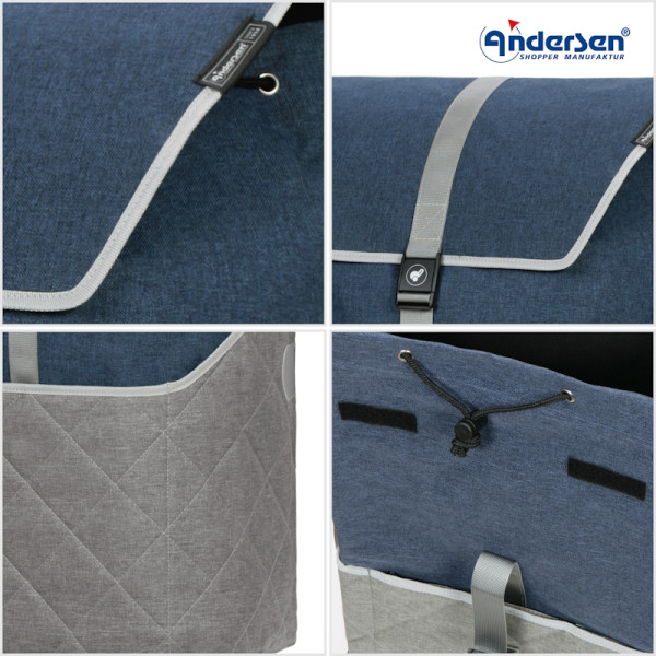 Tura Shopper Lasse. Sac pour chariot XXL bleu - Andersen Shopper | Art. 2-221-90 - Vue 3