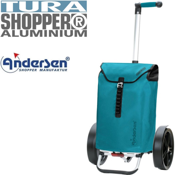 Tura Shopper Ortlieb. Chariot XXL 2 roues 29 cm 49L bleu pétrol étanche - Andersen Shopper |Art. 135-082-94 - Vue 1