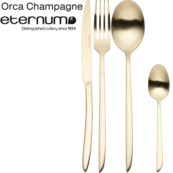 Orca Champagne. Couverts inox poli mat (4 mm) - Eternum | Art. 1489 - Vue 1