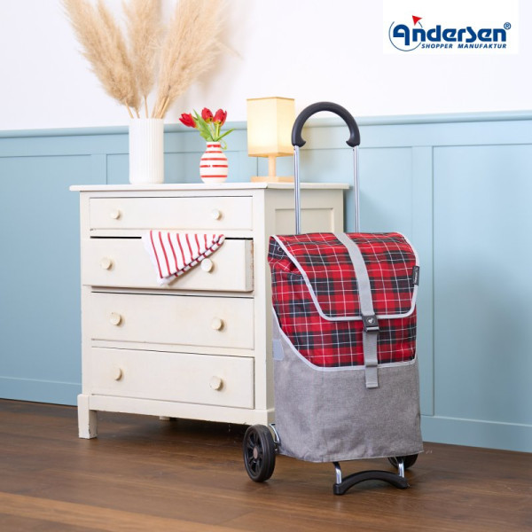 Scala Shopper Gese. Chariot 2 roues 46L Rouge-70 - Andersen Shopper | Art. 112-216-70 - Vue 2
