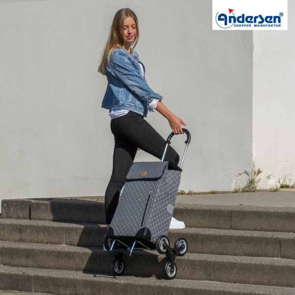 Treppensteiger Scala Shopper Sofia. Chariot 6 roues 43L Anthracite - Andersen Shopper | Art. 119-202-80 - Vue 2