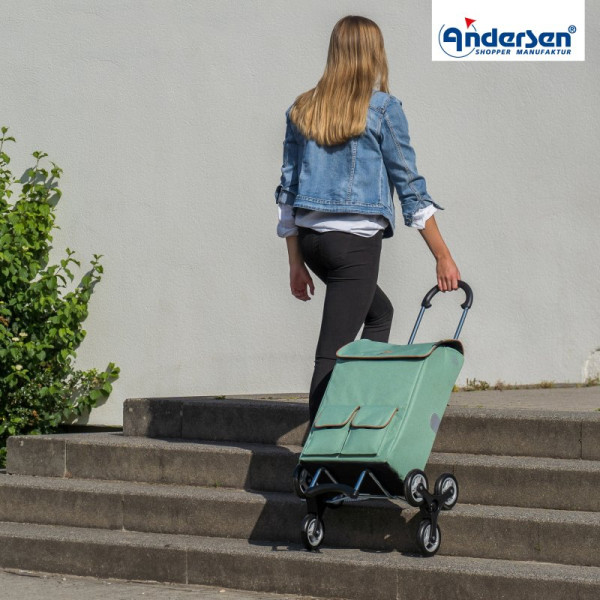 Treppensteiger Scala Shopper IPEK Ma. Chariot isotherme 6 roues 42L Sauge - Andersen Shopper | Art. 119-219-50 - Vue 2