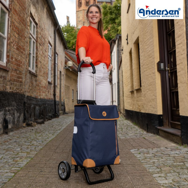 Scala Shopper Plus Weda. Chariot 2 roues 36L Bleu - Andersen Shopper | Art. 133-201-90 - Vue 2