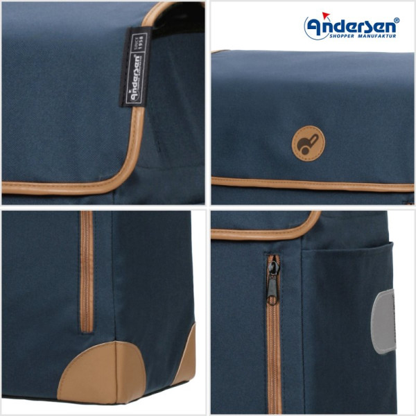 Scala Shopper Plus Weda. Sac pour chariot 36L Bleu - Andersen Shopper | Art. 2-201-90 - Vue 3