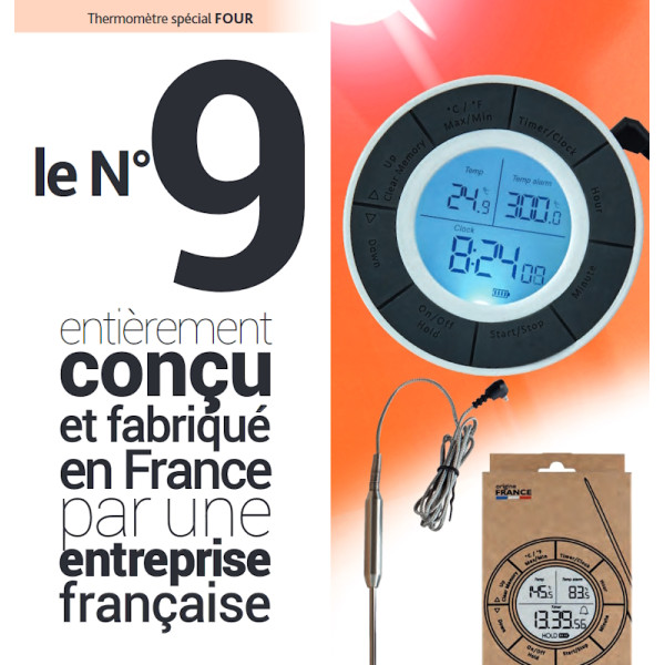 N°9. Thermomètre digital de cuisson et four -50 + 300°C - Alla France | Art. 91000AF009 - Vue 2