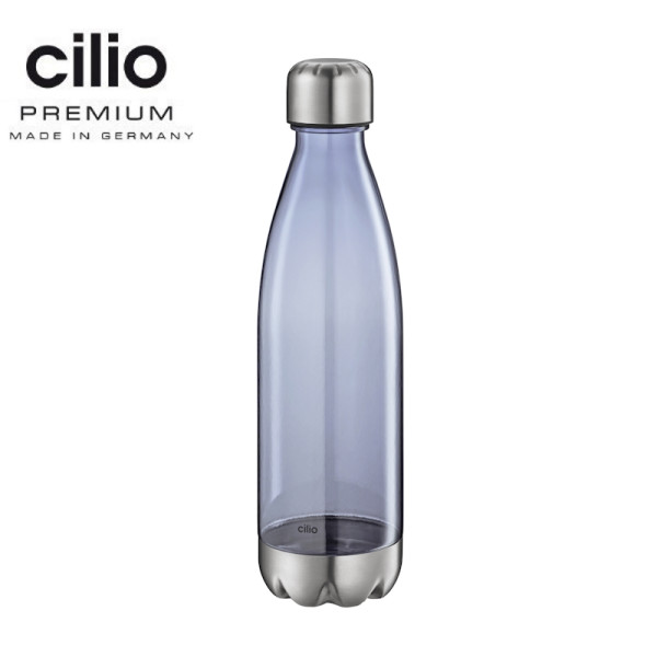 Elegante. Bouteille à boire transparente 700 mL bleue transparente - Cilio Premium | Art. 4017166544718