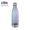 Elegante. Bouteille à boire transparente 700 mL bleue transparente - Cilio Premium | Art. 4017166544718