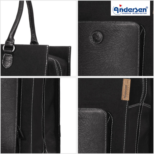 Unus Shopper Charu. Sac 49L Noir-81 - Andersen Shopper | Art. 2-205-81- vue 2