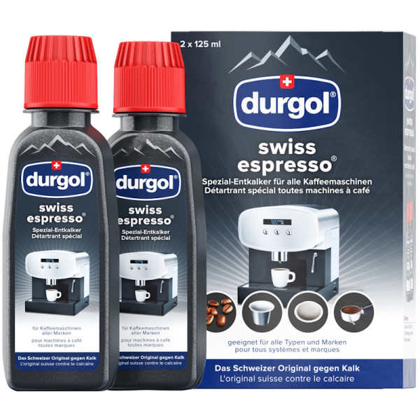 Détartrant Machines Expresso Dosette 2 x 125mL - Durgol | Art. 7640170982749