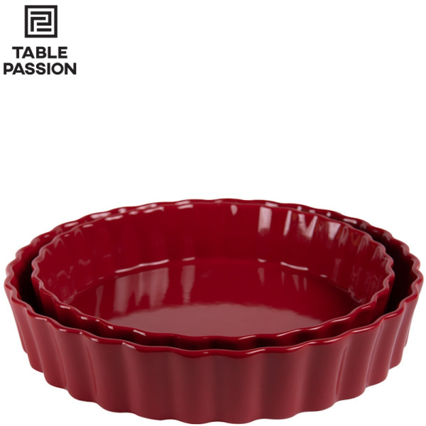 Set de 2 tourtière 24 et 28 cm Rouge - Table & Passion | Art. 3106234650138 - vue 1
