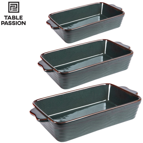 Set 3 Plats à gratin  24 à 36 cm - Table & Passion