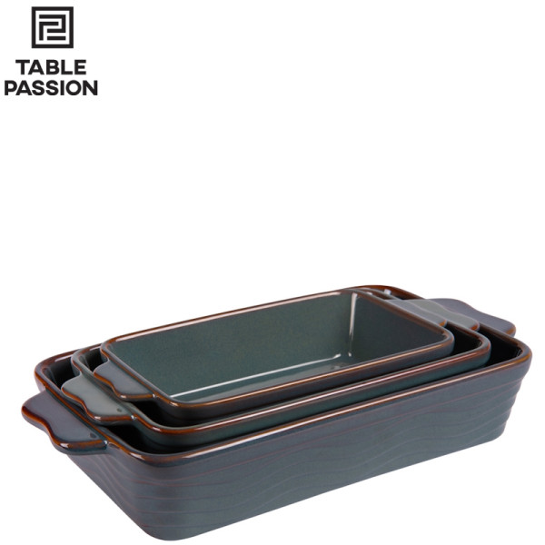 Set 3 Plats à gratin  24 à 36 cm - Table & Passion