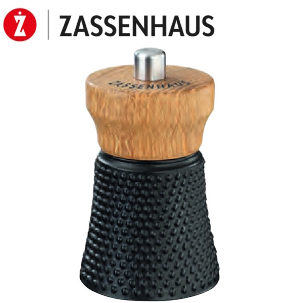 Worker. Moulin à poivre et sel 10 cm - fonte et bois -  Zassenhaus | Art. 4006528035827