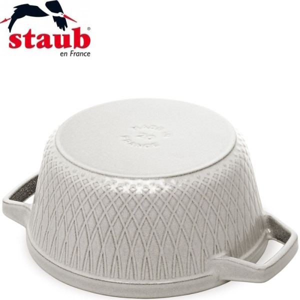 Twister. Cocotte ronde en fonte Truffe Blanche de 20 à 24 cm - Staub | Art. 3272340056727 - vue 4