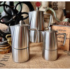 Slancio. Cafetière Italienne de 1 à 10 tasses expresso inox brossé - Ilsa Italy - vue 2