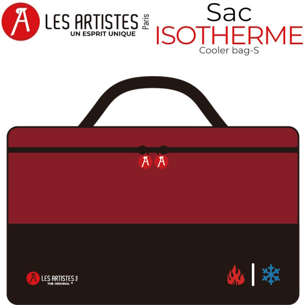 Cooler Bag S. Sac Isotherme de 4,5L Split Red & Black - Les Artistes Paris | Art. 3614300016301