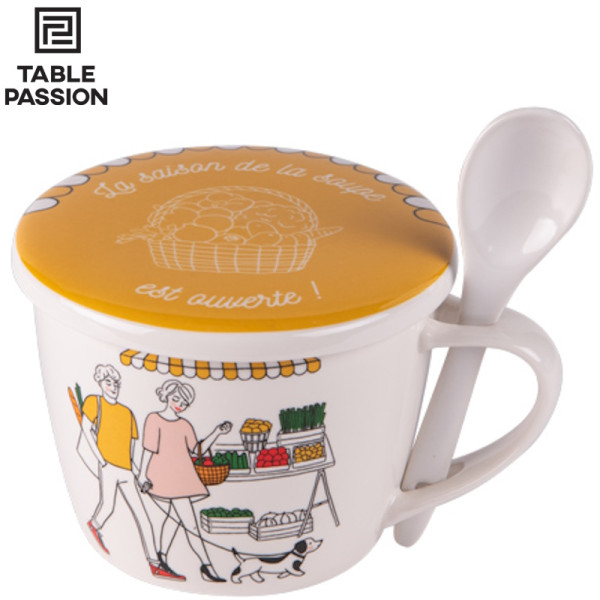 Primeur. Bol à soupe avec couvercle et cuillère 75 cL - Table Passion | Art. 3106232282072 - vue 1