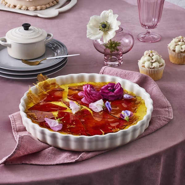 Plat à tarte céramique 28 cm Meringue - Le Creuset |Art. 0843251166701 - vue 3