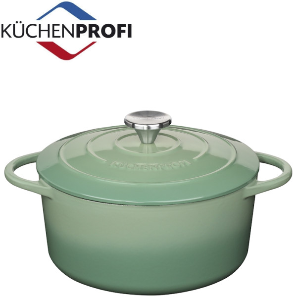 Provence. Cocotte en fonte de 24 à 26 cm jade - Küchenprofi | Art. 4007371073608 - vue 1