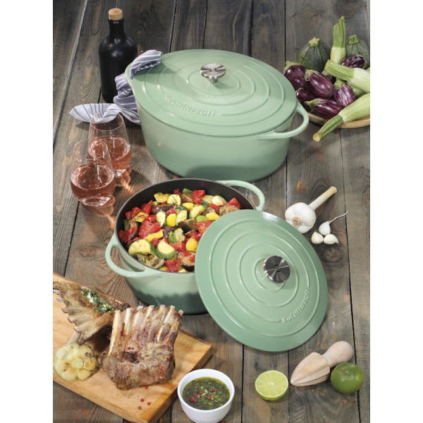 Provence. Cocotte en fonte de 24 à 26 cm jade - Küchenprofi | Art. 4007371073608 - vue 3