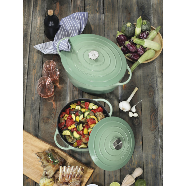 Provence. Cocotte en fonte de 24 à 26 cm jade - Küchenprofi | Art. 4007371073608 - vue 4