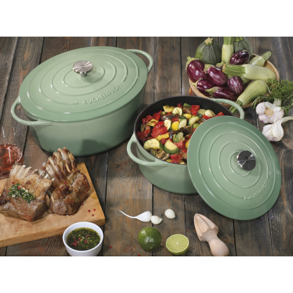 Provence. Cocotte en fonte de 24 à 26 cm jade - Küchenprofi | Art. 4007371073608 - vue 5