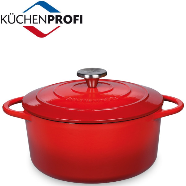 Provence. Cocotte en fonte de 20 à 28 cm rouge - Küchenprofi | Art. 4007371070690 - vue 1